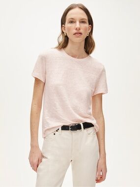 Stateside 100% Linen Pink Tee
Size Medium –Excellent Like-New Condition